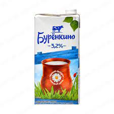 молоко "Бурёнкино" 3,2% 2л.