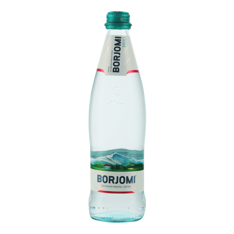 Вода BORJOMI минеральная ГАЗ. 0,5 л.